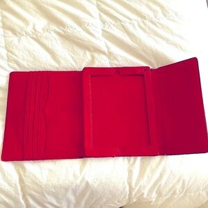 Parfois Red Leather Tablet Holder Case
